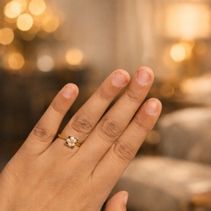 FLORAL ADJUSTABLE RING